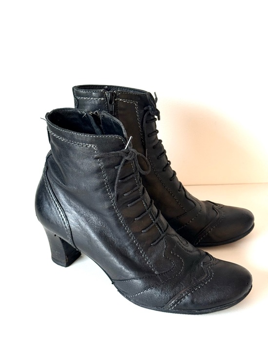 Arnold Churgin Shoes - Victorian Gothic Whimsical Italian Leather Lace-Up Boots Arnold Churgin